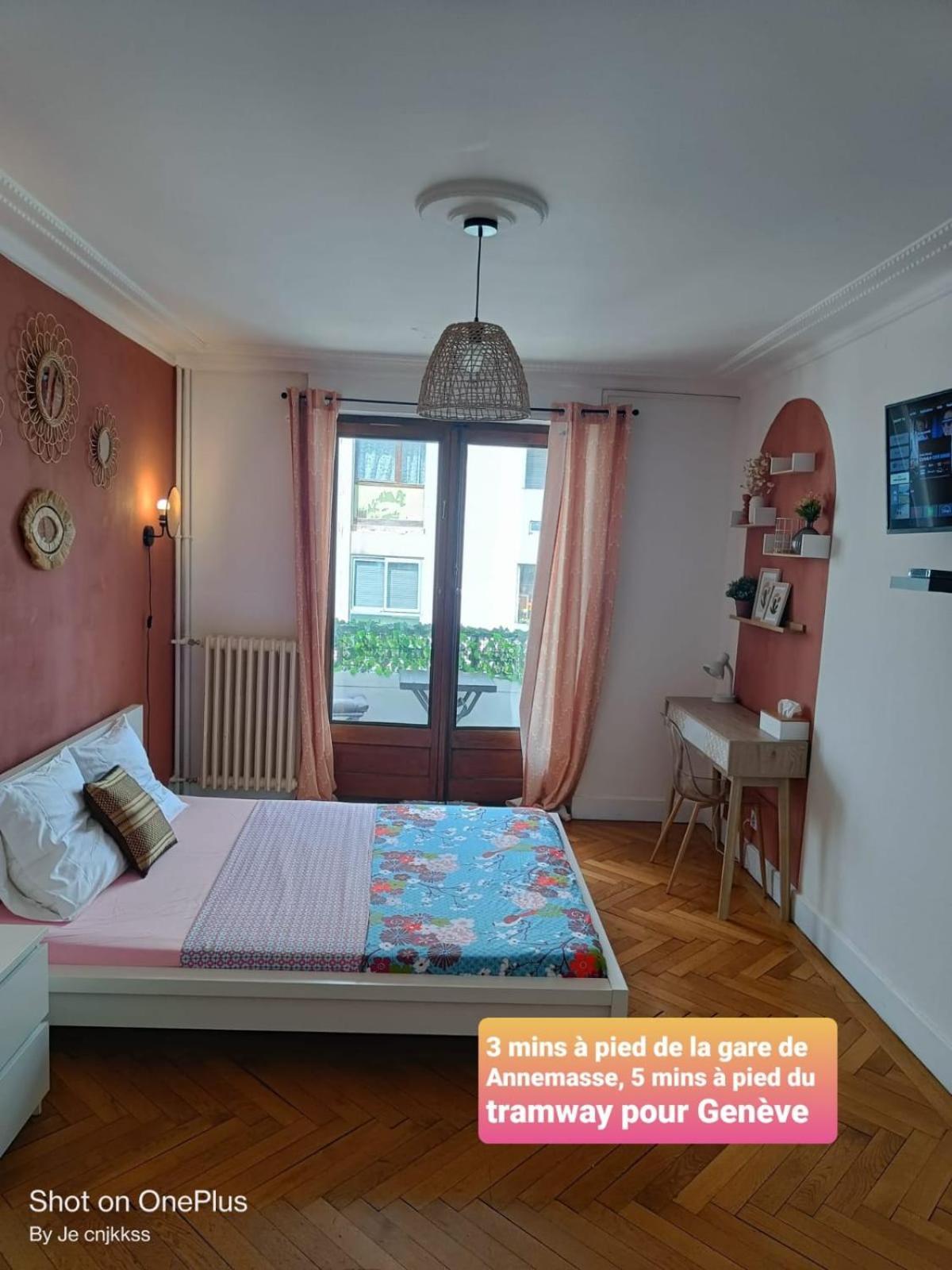 Belle Chambre D'Hote Avec Balcon Prive - 3 Mins Gare Annemasse - Geneve Acces Direct Екстер'єр фото